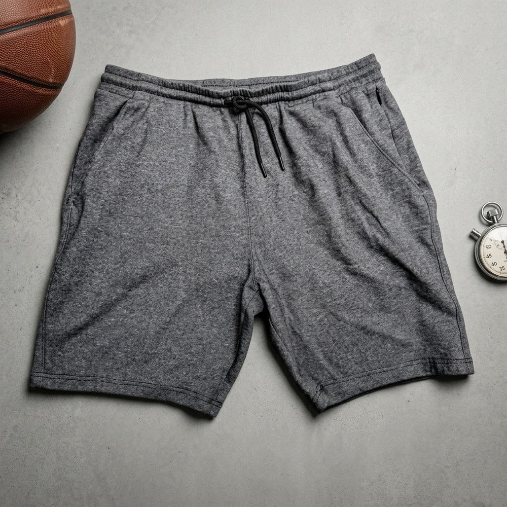 Old Navy Men's XL Fleece Shorts Grey Heather Cozycore Y2K Baggy Skater Lounge